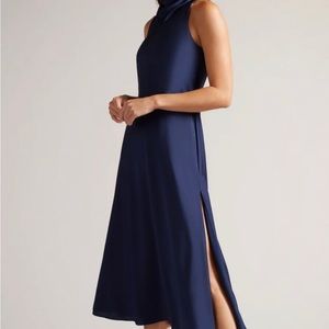 Ted Baker / London  navy Silk dress size 4 which equals 10/12.